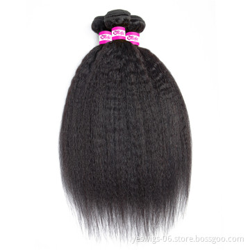 Factory Direct Hair Vendors Yaki Straight Blonde Brazilian Hair Bundles Wholesale Virgin Cuticle Aligned Kinky Straight Hair